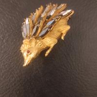 Spilla Istrice vintage