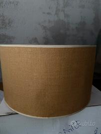 Lampadario con paralume juta