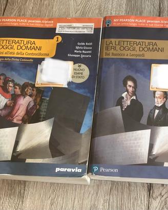 La letteratura ieri, oggi, domani volumi 1 e 2