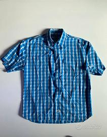 Camicia uomo Billabong a quadri bianchi e azzurri