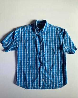 Camicia uomo Billabong a quadri bianchi e azzurri