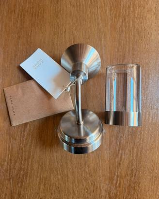 Applique Zara Home Acciaio Satinato e Vetro