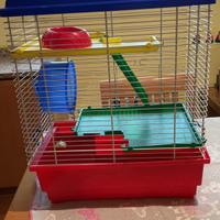Gabbia criceto con accessori