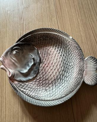 6 piatti pesce in ceramica decorati a mano - MII