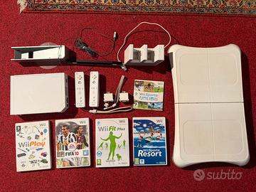 Nintendo Wii con giochi e accessori
