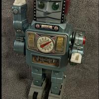 Vintage  Rocket man robot in spece armor