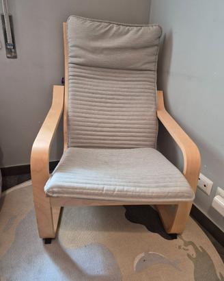 Poltrona ikea poang con cuscino