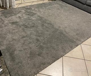 Tappeto pelo corto grigio grandi dimensioni