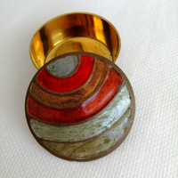 Scatolina in metallo e smalto collezionismo