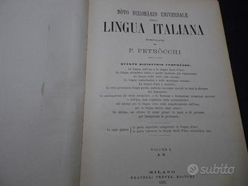 Libri Antichi - Dizionario Petrocchi 2 Volumi 1931