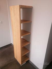 Coppia di Mensole verticali in quercia massello