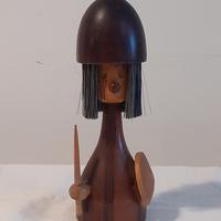 Statuina vichingo spazzola in legno danese 60 70