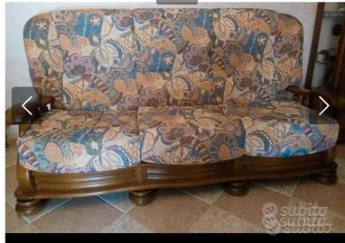 salotto completo COME NUOVO in rovere massello