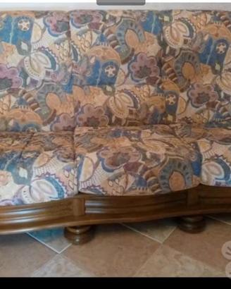 salotto completo COME NUOVO in rovere massello