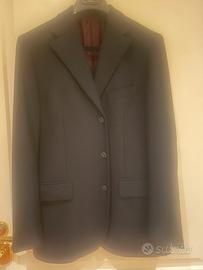 Giacca blu unita marchio Corneliani