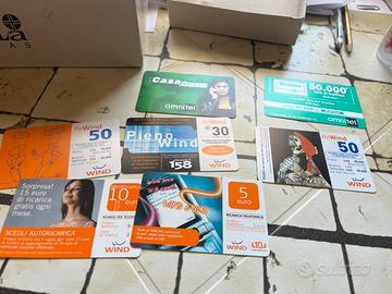 Schede telefoniche di vario genere