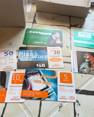 Schede telefoniche di vario genere