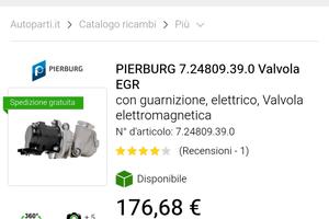 Valvola EGR Pierburg 7.24809.39.0