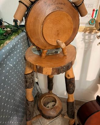 Botte legno porta vino - Liquore