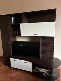 Mobile per tv con ante in wenge’