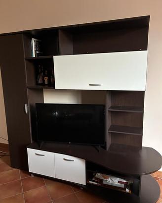 Mobile per tv con ante in wenge’