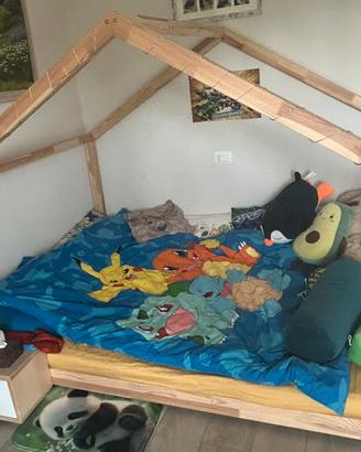 Letto a Capanna 140x200 cm, Marca Mon Lit Cabane