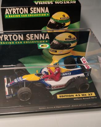 Minichamps 1/43 Williams Mansell taxi Senna