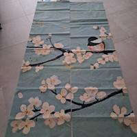 tende a pannello 60x235 con decoro con velcro