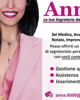 Anna. Segretaria da Remoto a un costo contenuto