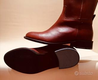 Stivali in Pelle Marrone N 36