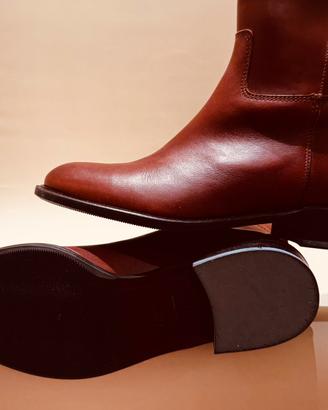 Stivali in Pelle Marrone N 36