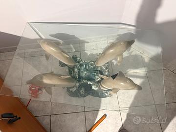 Tavolino in cristallo da soggiorno