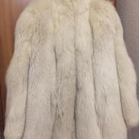 GIACCA DI VERA PELLICCA DI VOLPE BIANCA