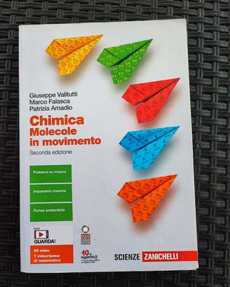 libro scolastico di chimica, Zanichelli 
