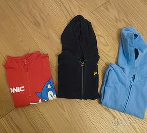 Set felpe bambino 6-7 anni