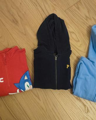 Set felpe bambino 6-7 anni