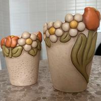 Vasi thun con bordo a fiori