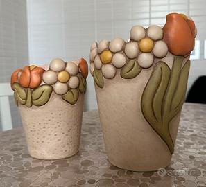 Vasi thun con bordo a fiori