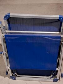 Sdraio in alluminio e tela - ritiro a mano