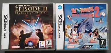NINTENDO DS - 2 giochi: Star Wars ep. 3 - Worms 2
