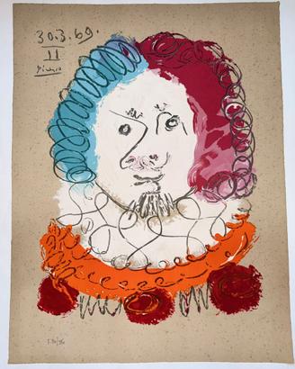 Pablo PICASSO Litografia da Les Portraits