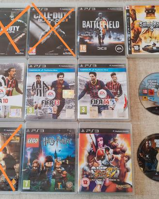 Lotto 9 videogiochi PS3 PlayStation Pal Ita Esp Uk