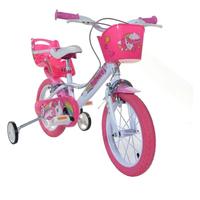 Bici Bambina, Bianco e Rosa 16"