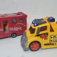 2 Camion giocattolo Gru e trasporto cavalli