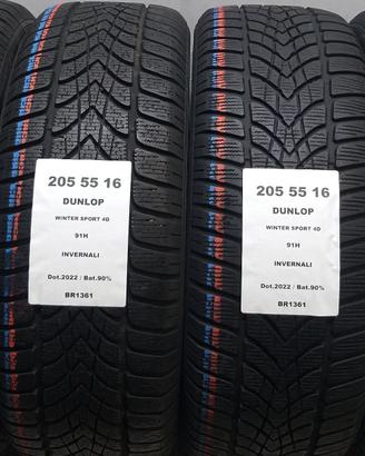 4 GOMME 205 55 16 DUNLOP BR1361