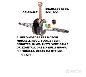 ALBERO MOTORE SPINOTTO 10 MOTORE MINARELLI 50 -80