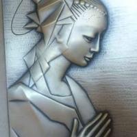 Quadro argento 925 bassorilievo Ottaviani