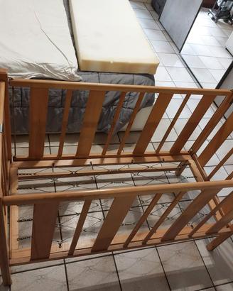 Lettino sbarre Legno