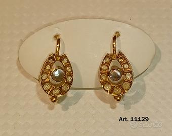 Orecchini oro antico originali anni '40