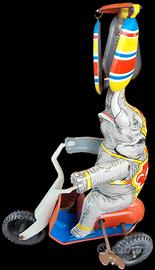 Raro e antico giocattolo di latta